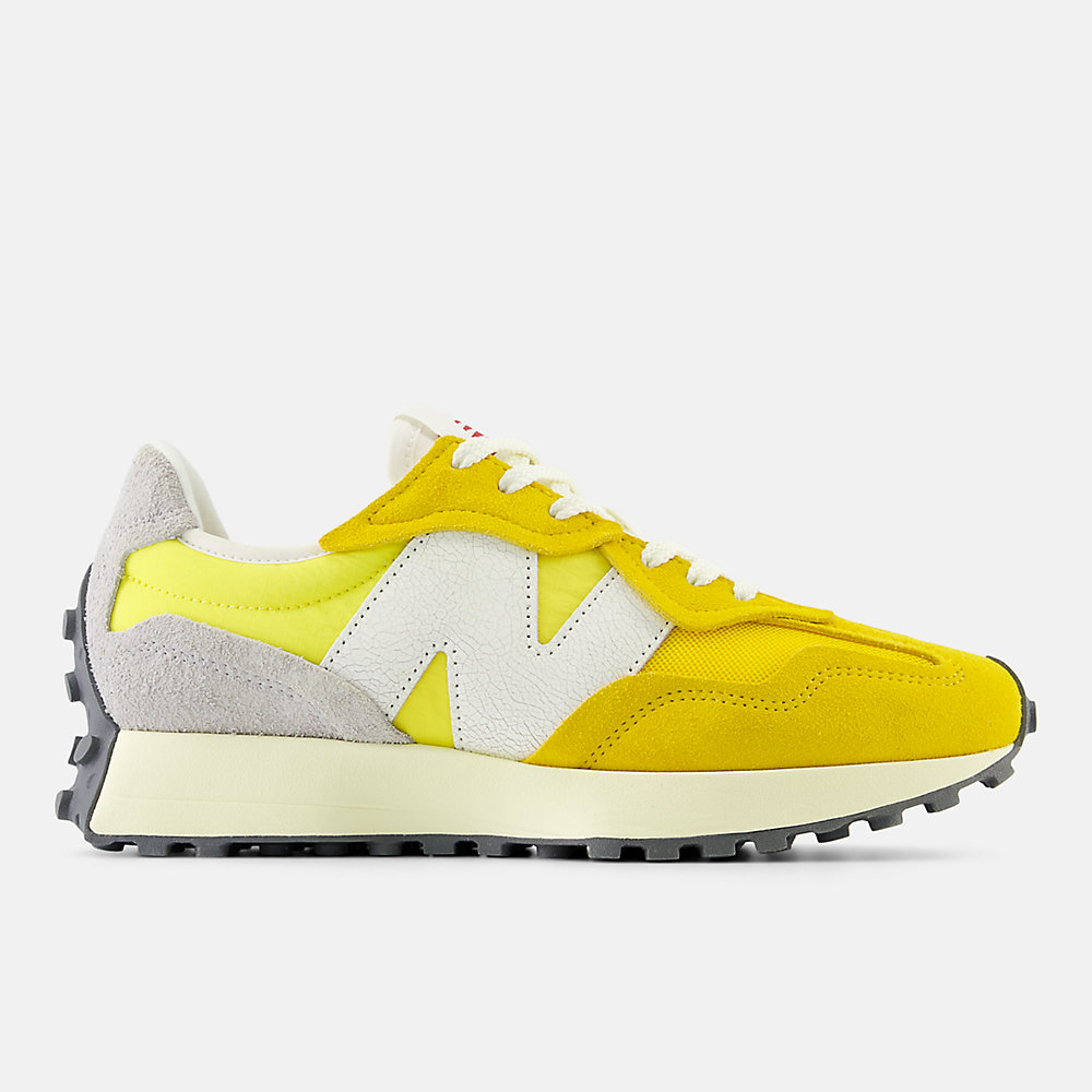 New Balance 327 Shoes Ginger Lemon with Lemon Zest